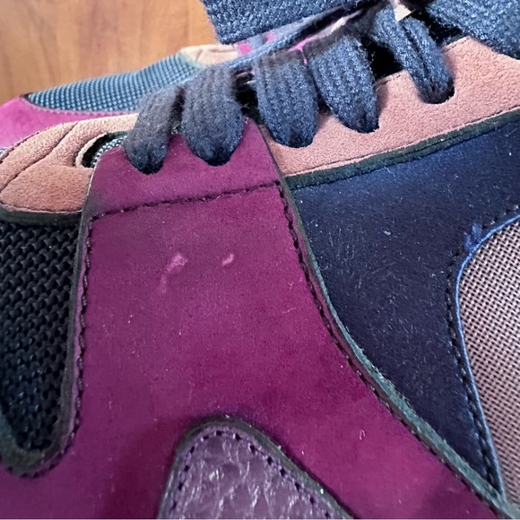 BURBERRY COLOR-BLOCK PATTERN CHUNKY SNEAKERS (SIZE 8) - Picture 6 of 11